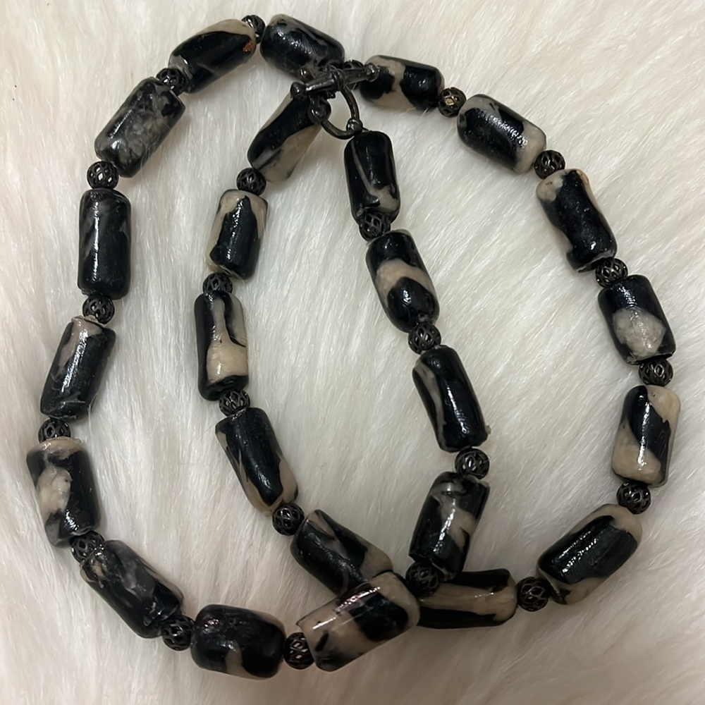 Black And Cream One Of A Kind Unique Boho Unique … - image 7